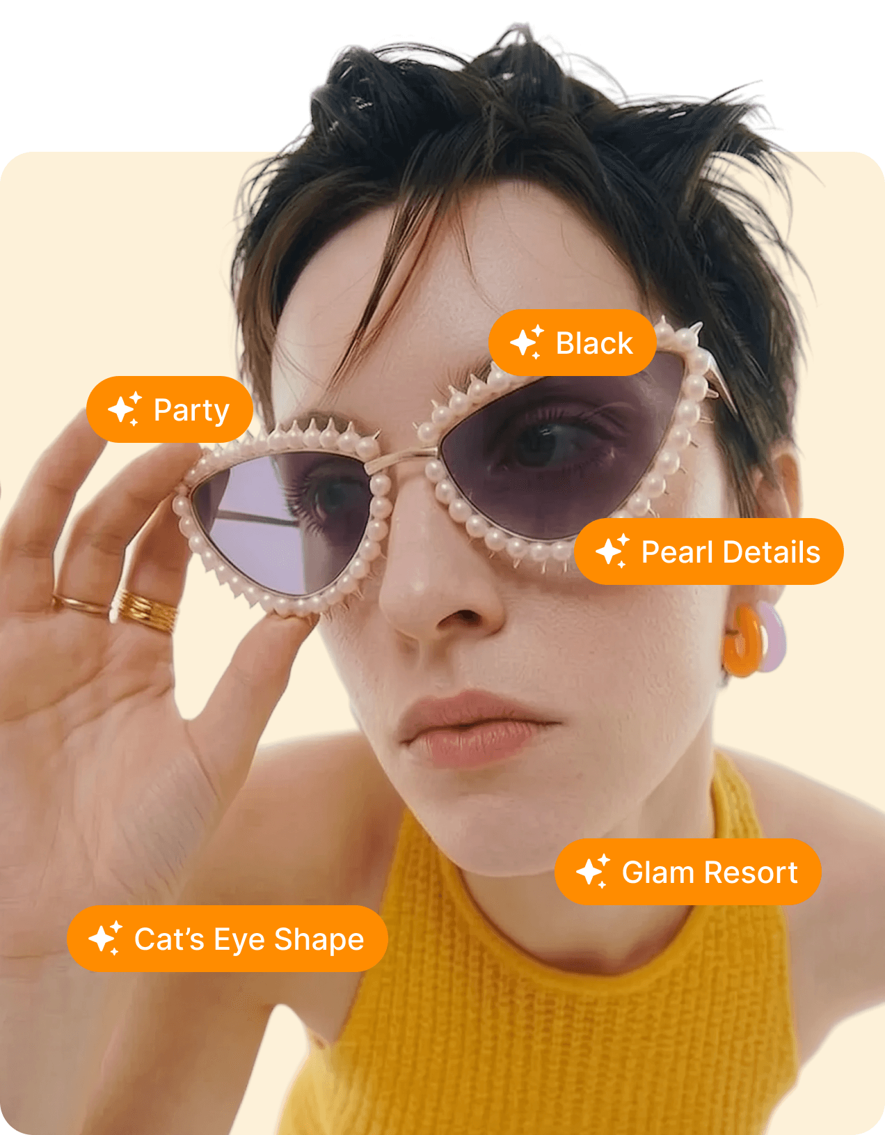 YesPlz AI tagging a fashion PDP with silhouette, neckline, sleeve, length, hem, fit, and pattern attributes