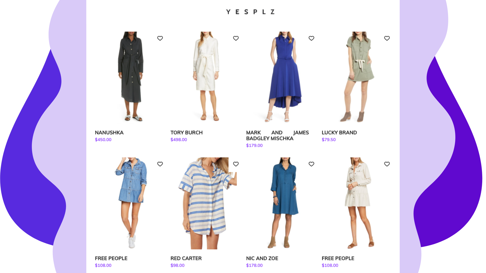 Image tagging for a shirtdress