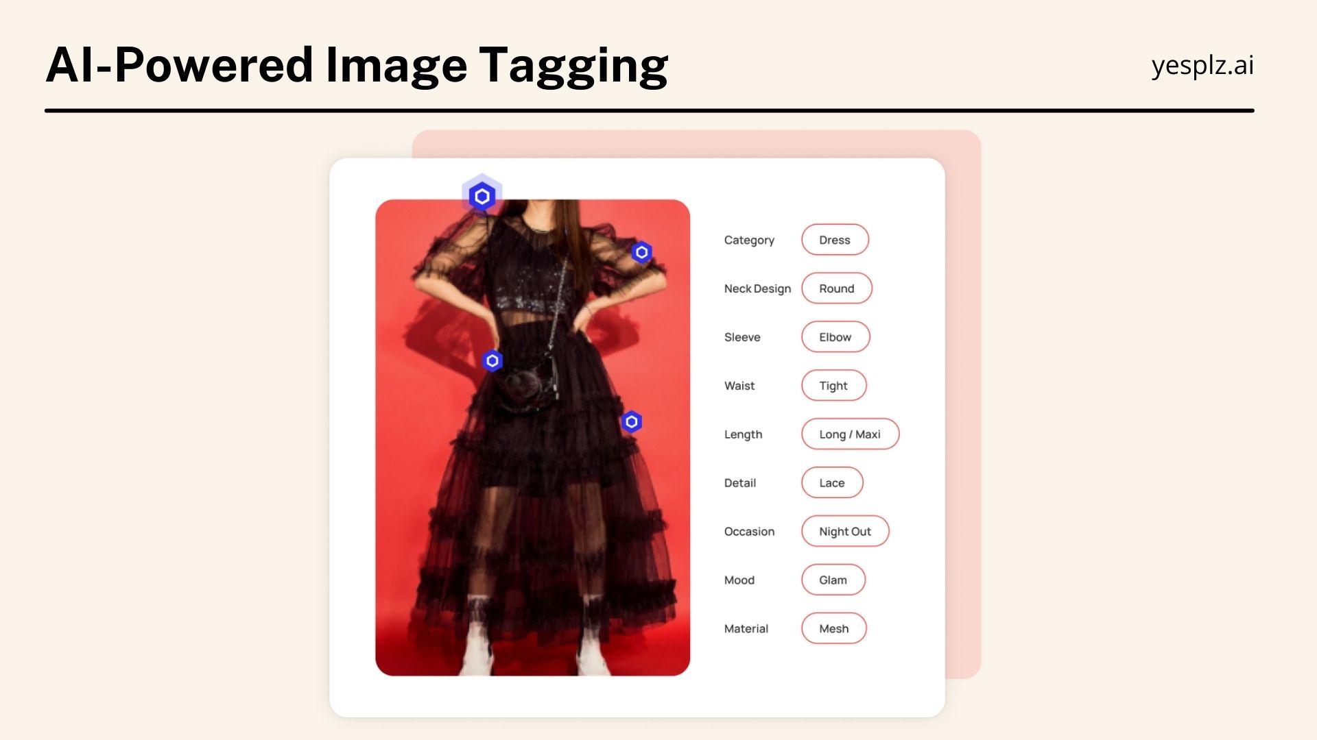 AI-powered image tagging for filters
