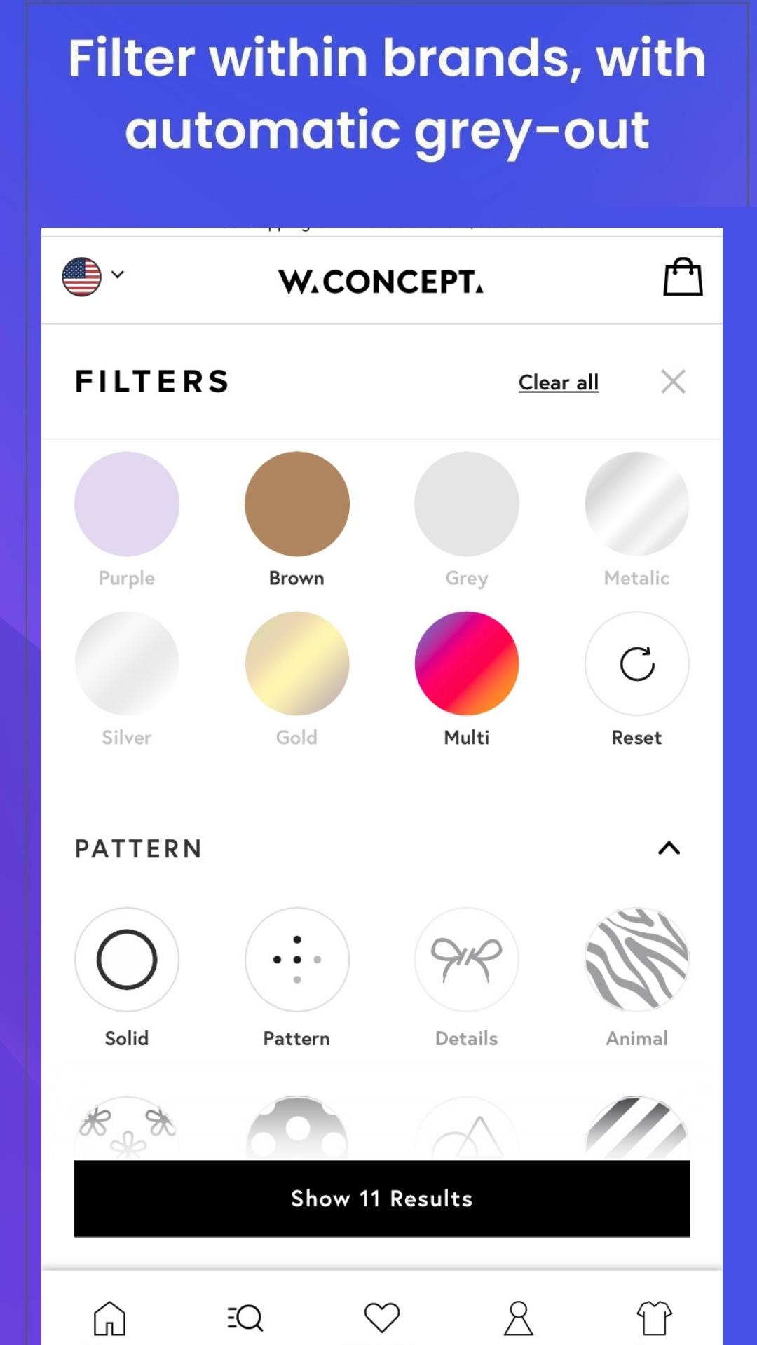 Filter with automatic brand grey out for YesPlz dynamic smart product filters
