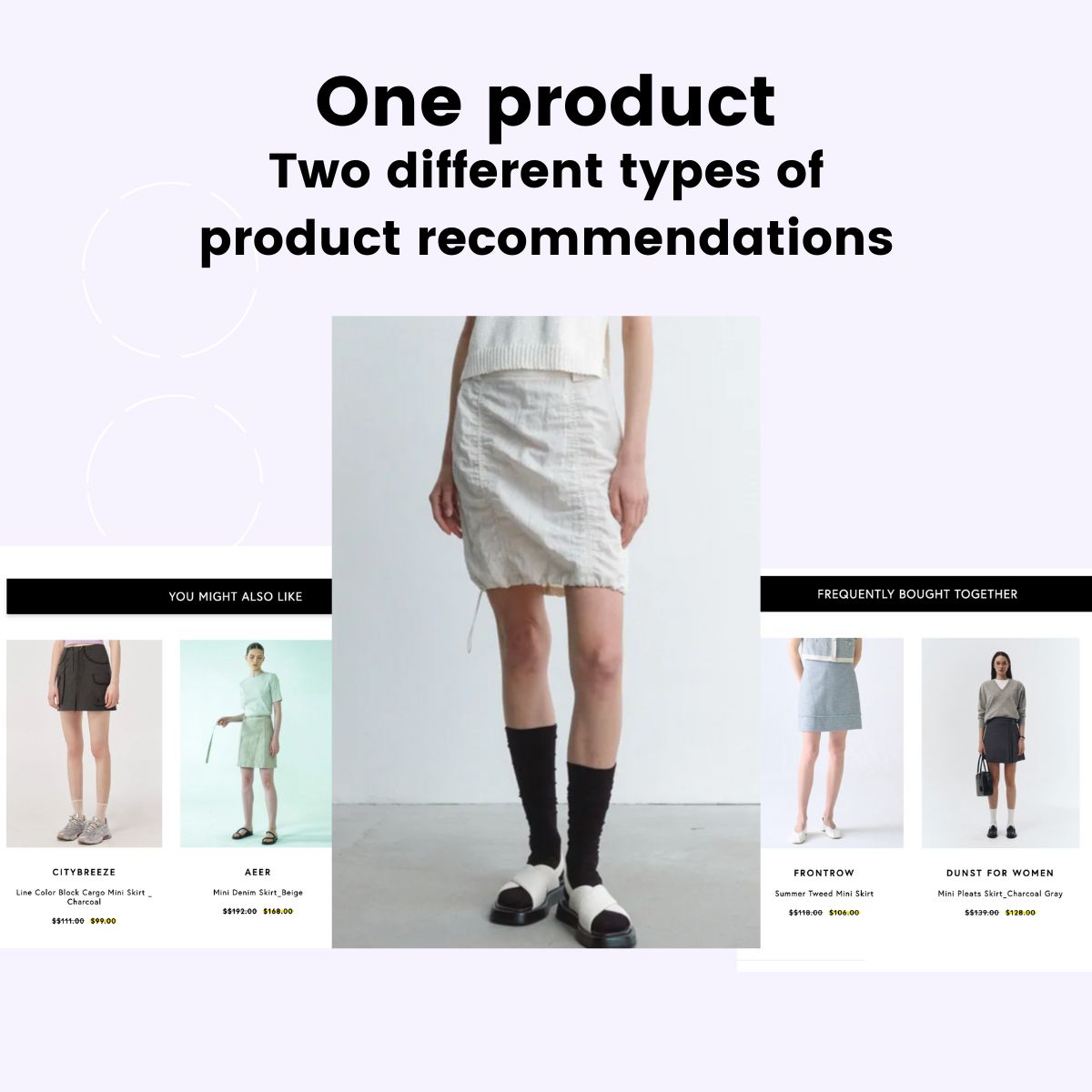 YesPlz AI product recommendations for YMAL and Frequently Bought Together