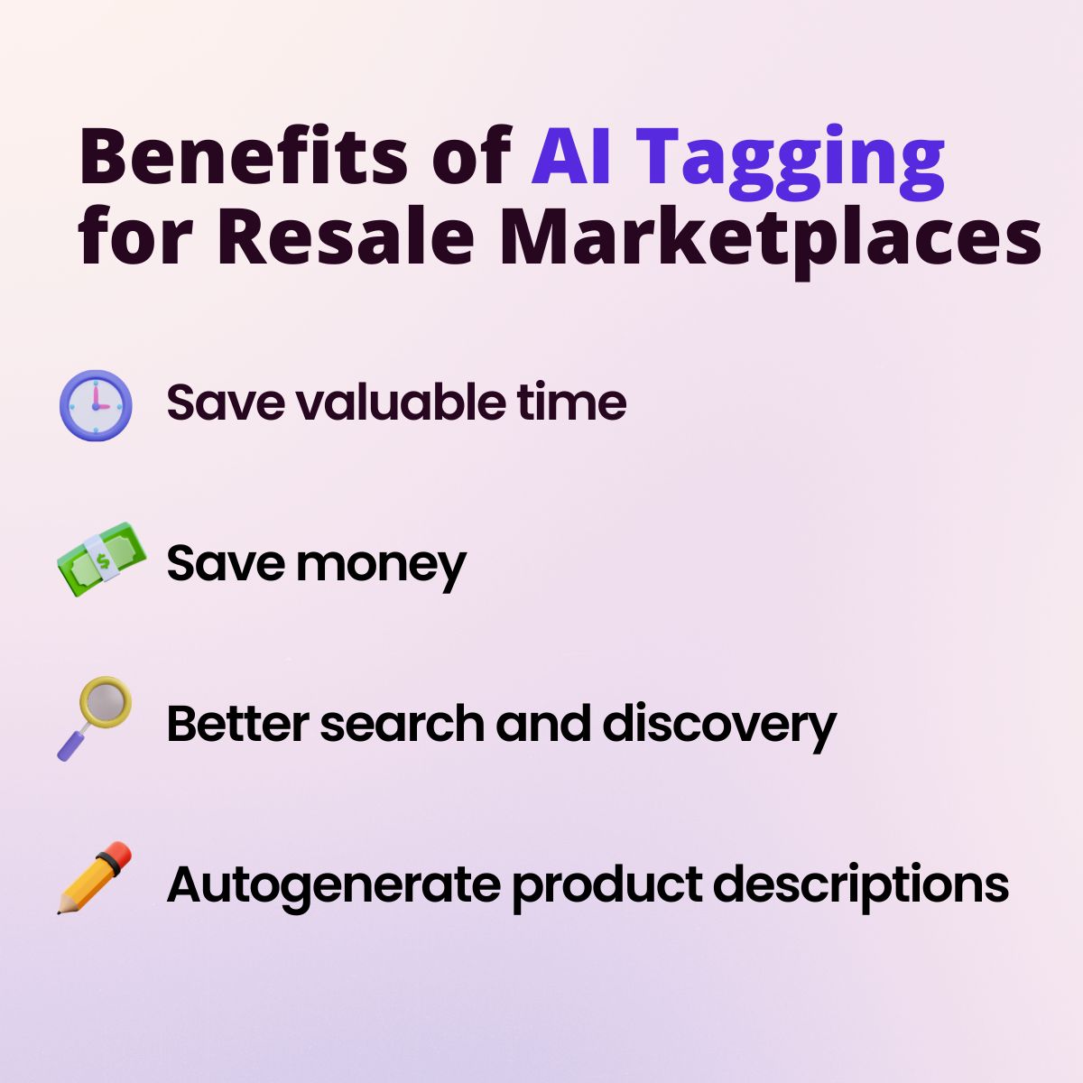 Benefits of eCommerce tagging for retailers with icons