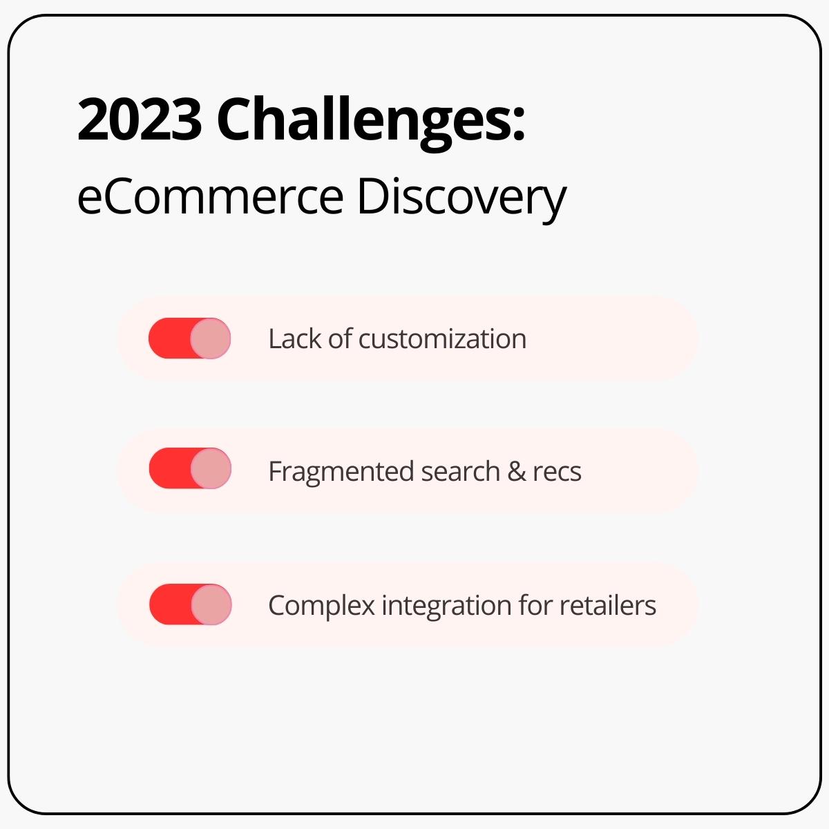 2023 Challenges for eCommerce discovery