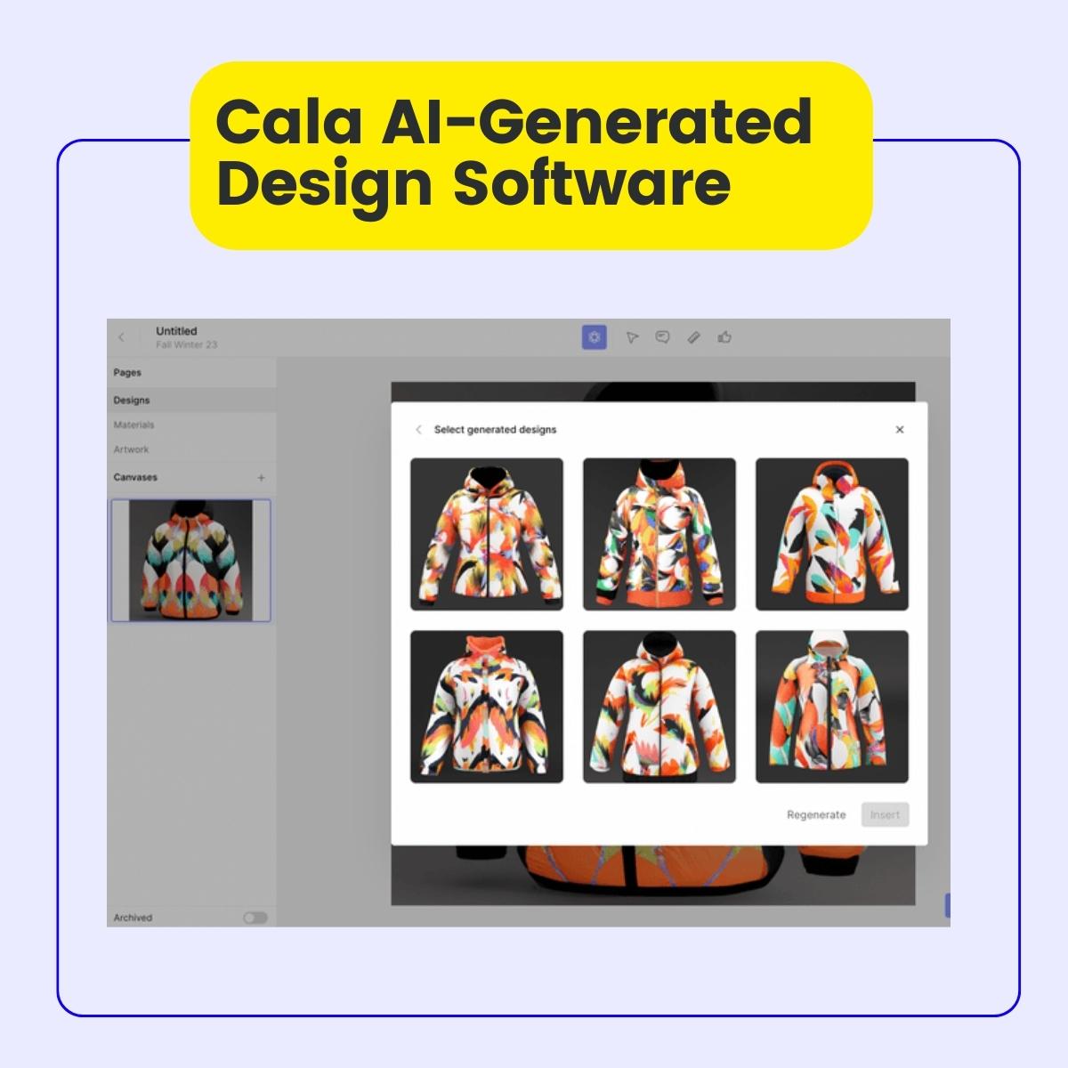 Cala AI generated software examples