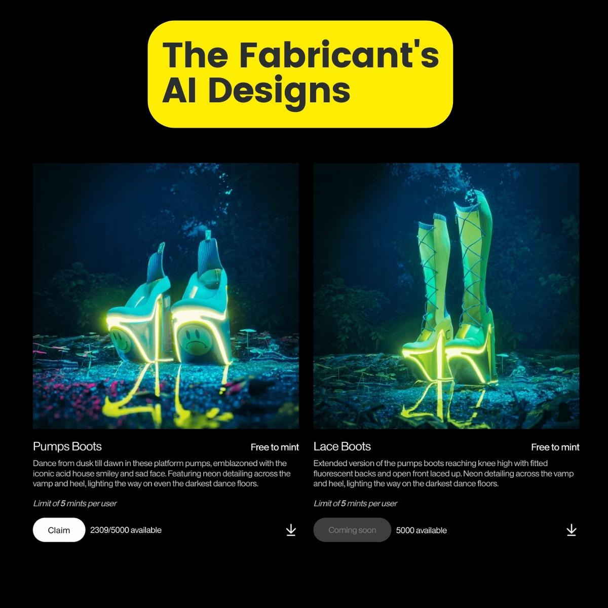 Fashion AI designs from The Fabricant
