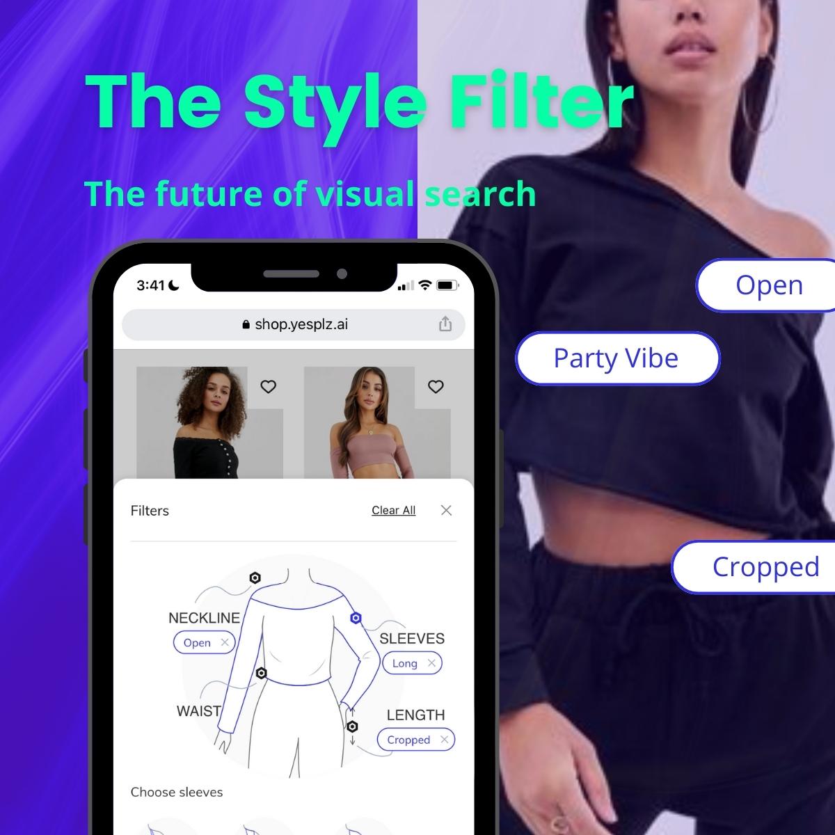 An example of visual search using fashion AI