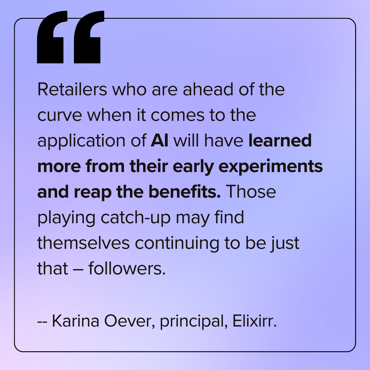 quote for why AI in eCommerce is important