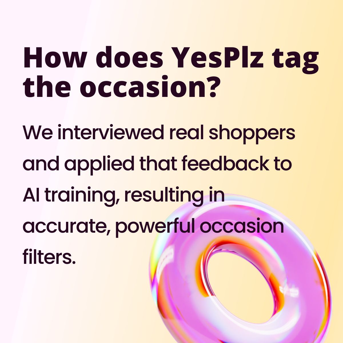 infographic: how YesPlz tags occasion or thematic attributes