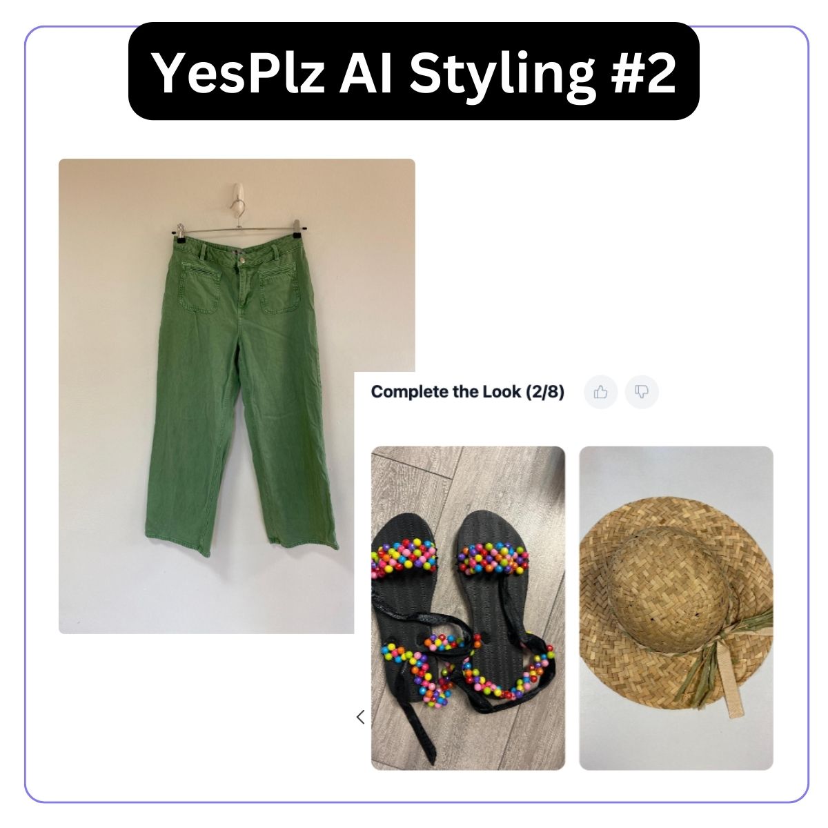 AI Styling for Pre-owned Cropped Pants