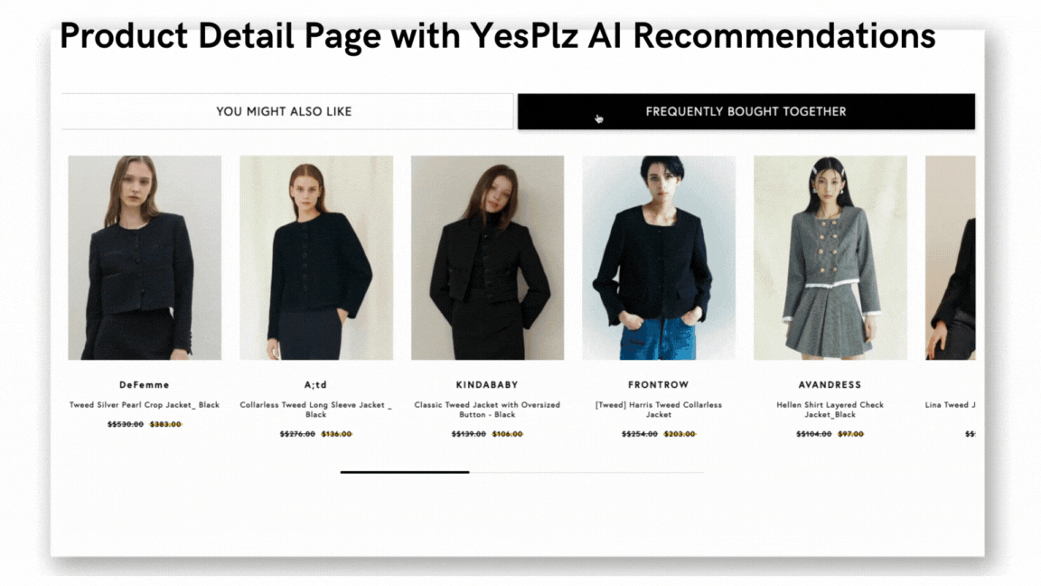 AI product recommendations for fashion brands